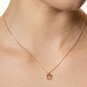 XENOX Halsketten^WELTKUGEL Halskette 925/- Sterlingsilber, rhodiniert