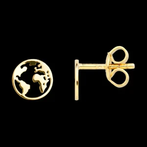 XENOX Ohrringe^WELTKUGEL Ohrringe 925/- Sterlingsilber, rhodiniert