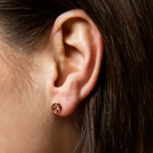 XENOX Ohrringe^WELTKUGEL Ohrringe 925/- Sterlingsilber, rhodiniert