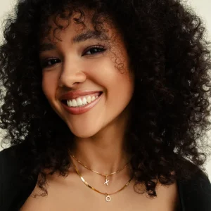 XENOX Charms^X LETTER Charm 925/- Sterlingsilber, 18k Vergoldung