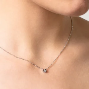 XENOX Halsketten^ZARGE Halskette 925/- Sterlingsilber, rhodiniert silberfarben