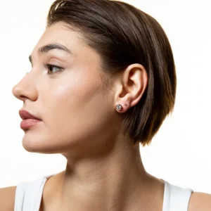 XENOX Ohrringe^ZARGE Ohrringe 925/- Sterlingsilber, rosé vergoldet roséfarben