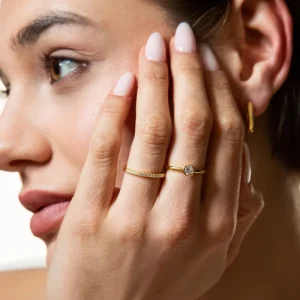 XENOX Ringe^ZARGE Ring 925/- Sterlingsilber, rhodiniert