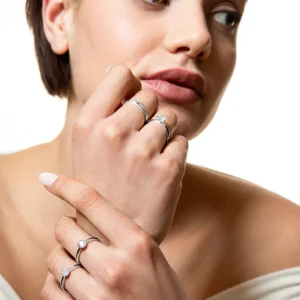 XENOX Ringe^ZARGE Ring 925/- Sterlingsilber, rhodiniert